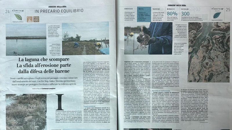Droni e satelliti per monitorare l'erosione e rafforzare la resilienza agricola VeGAL - GAL Venezia Orientale